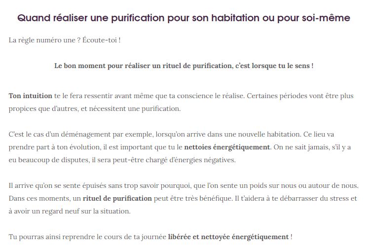 AZE Rituel de purification